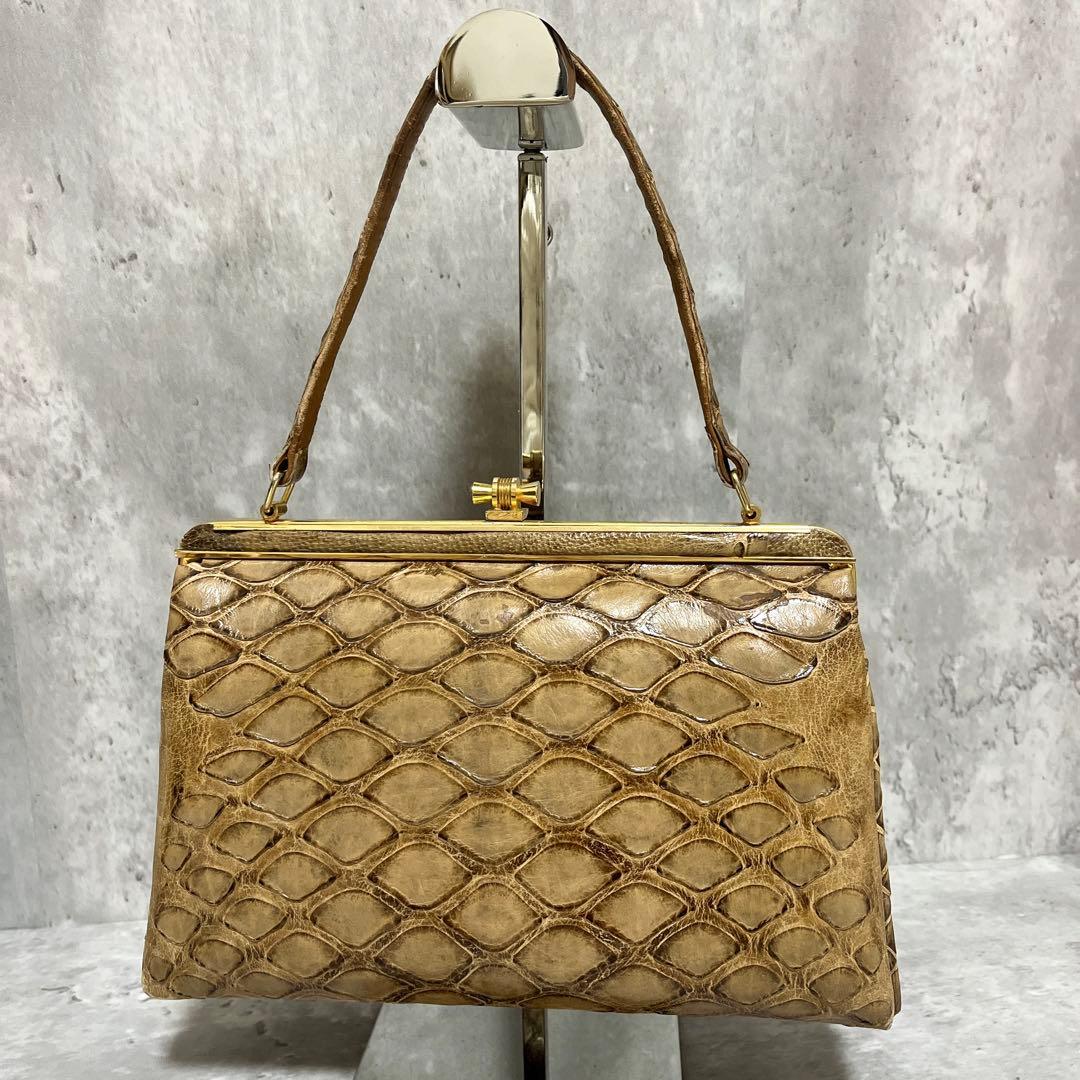 ✨希少✨穿山甲(センザンコウ) ハンドバッグ エキゾチックレザー 高級革 和装