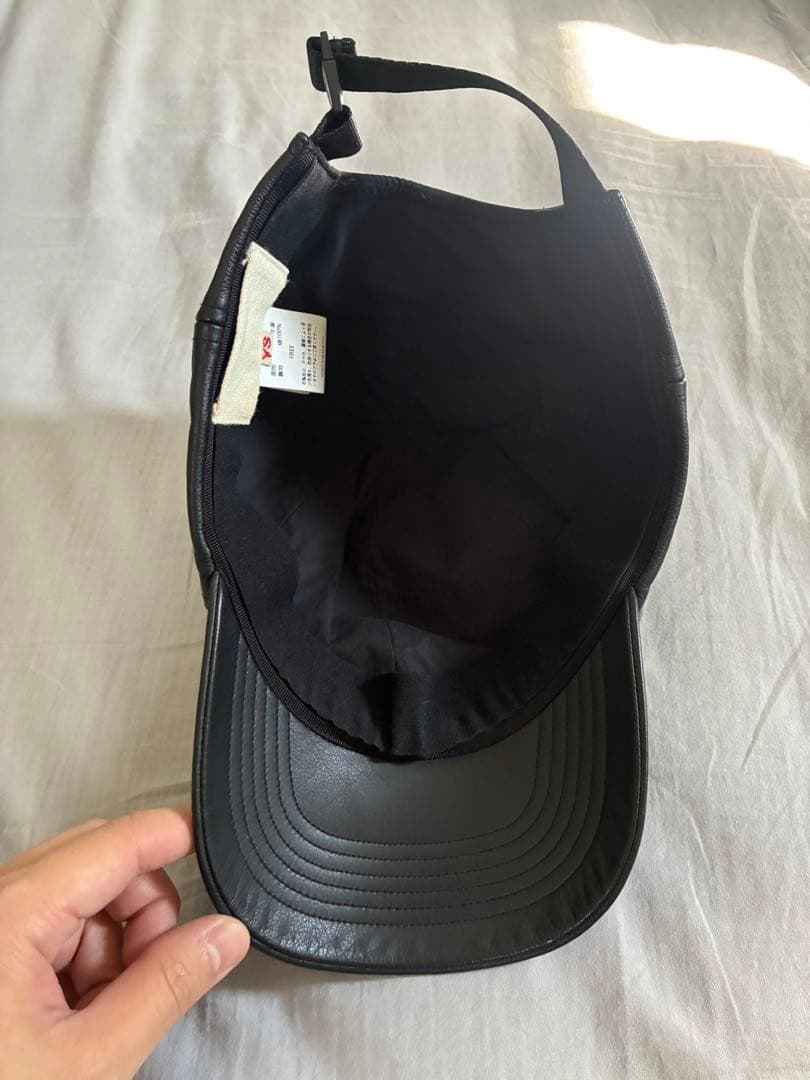 yokosakamoto ヨーコサカモト　黒 レザーキャップ
