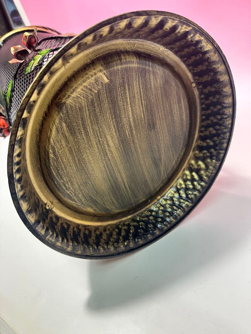 希少 メタル製 花装飾 傘立てレトロ バラ おしゃれ