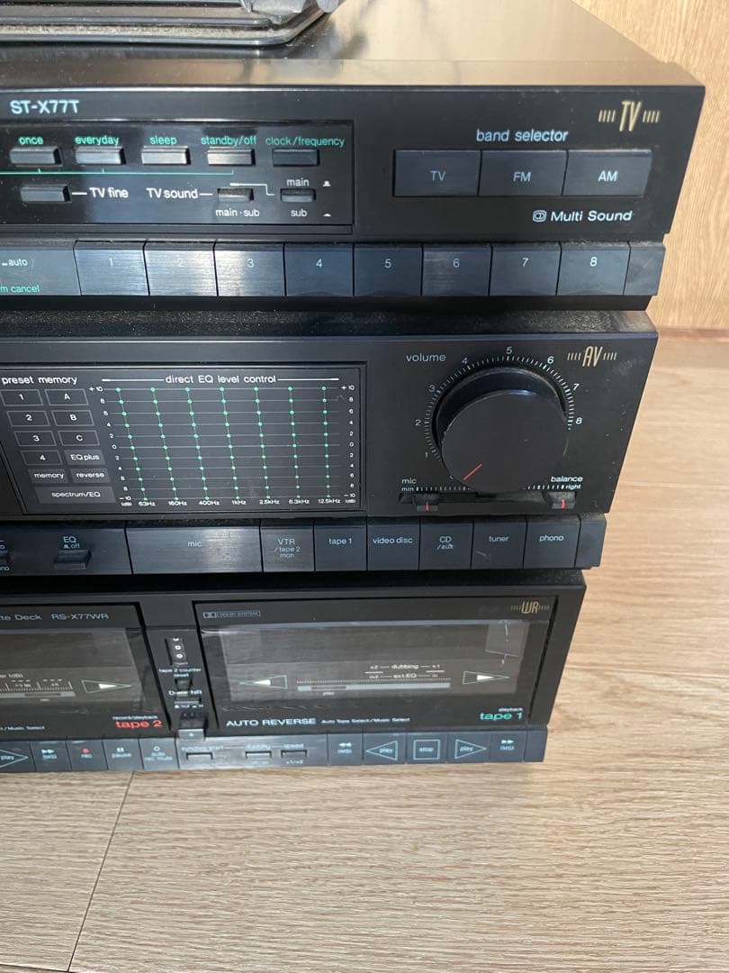 Technics ステレオアンプ & カセットデッキ セット