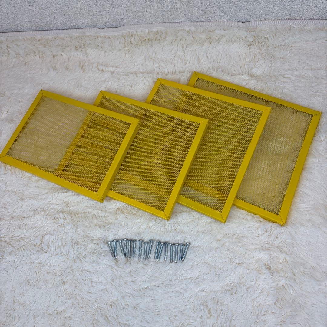 送料無料 IKEA LERBERG レールベリ イエロー メタルラック 4段