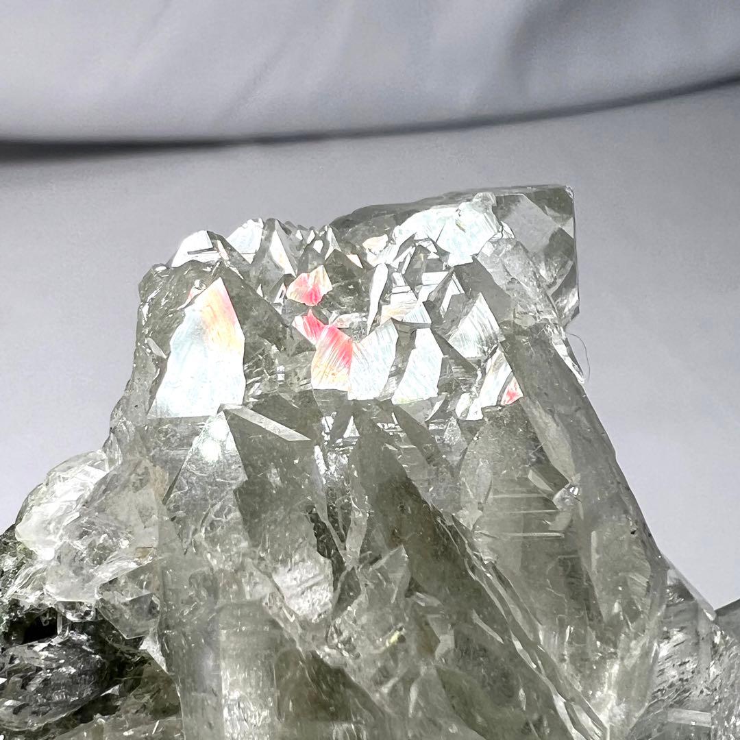 希少　マニハール　カテドラル入りクローライトクラスター　　ヒマラヤ水晶