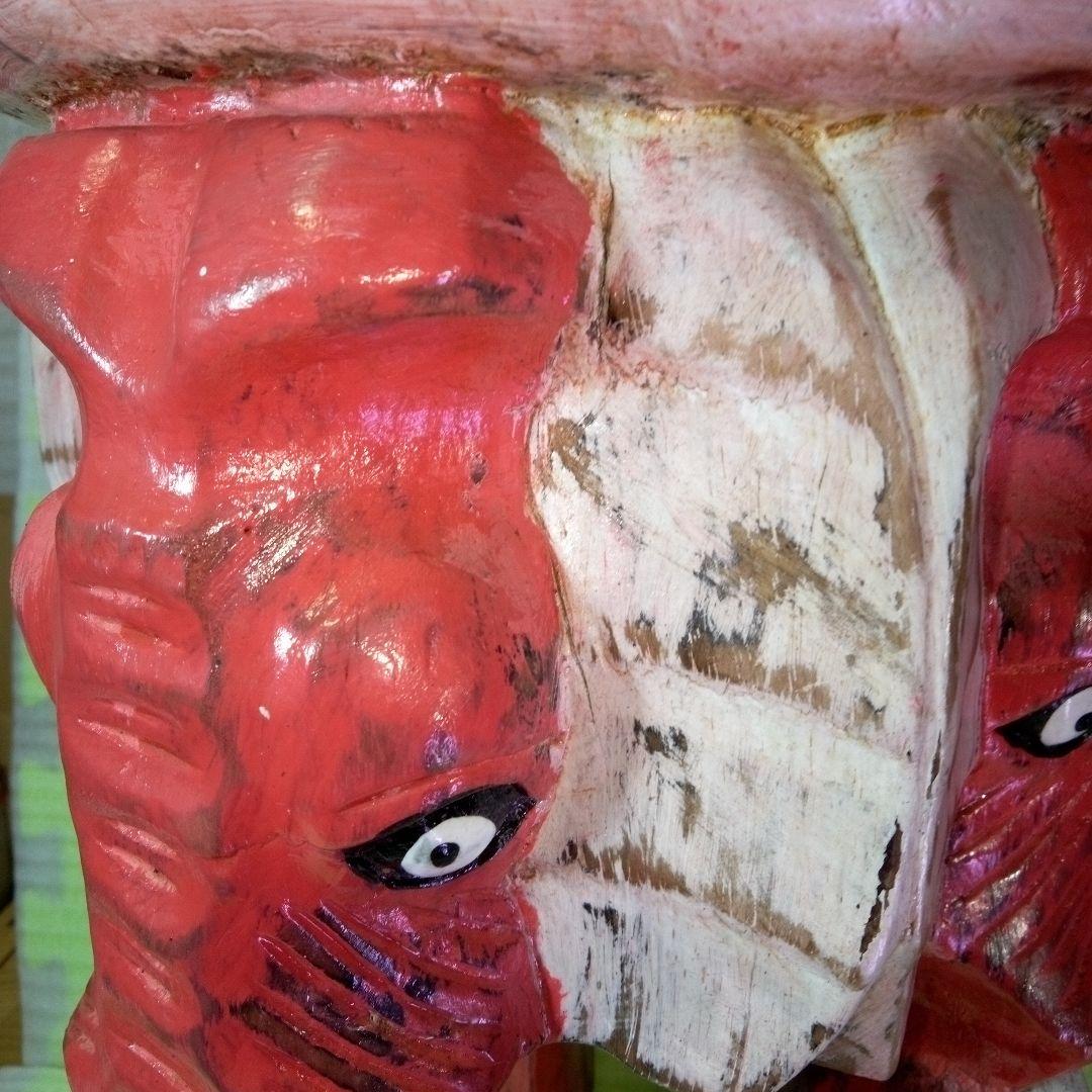 椅子　スツール　アフリカ製　象　アンティーク　民芸品　工芸品　民族　民族雑貨