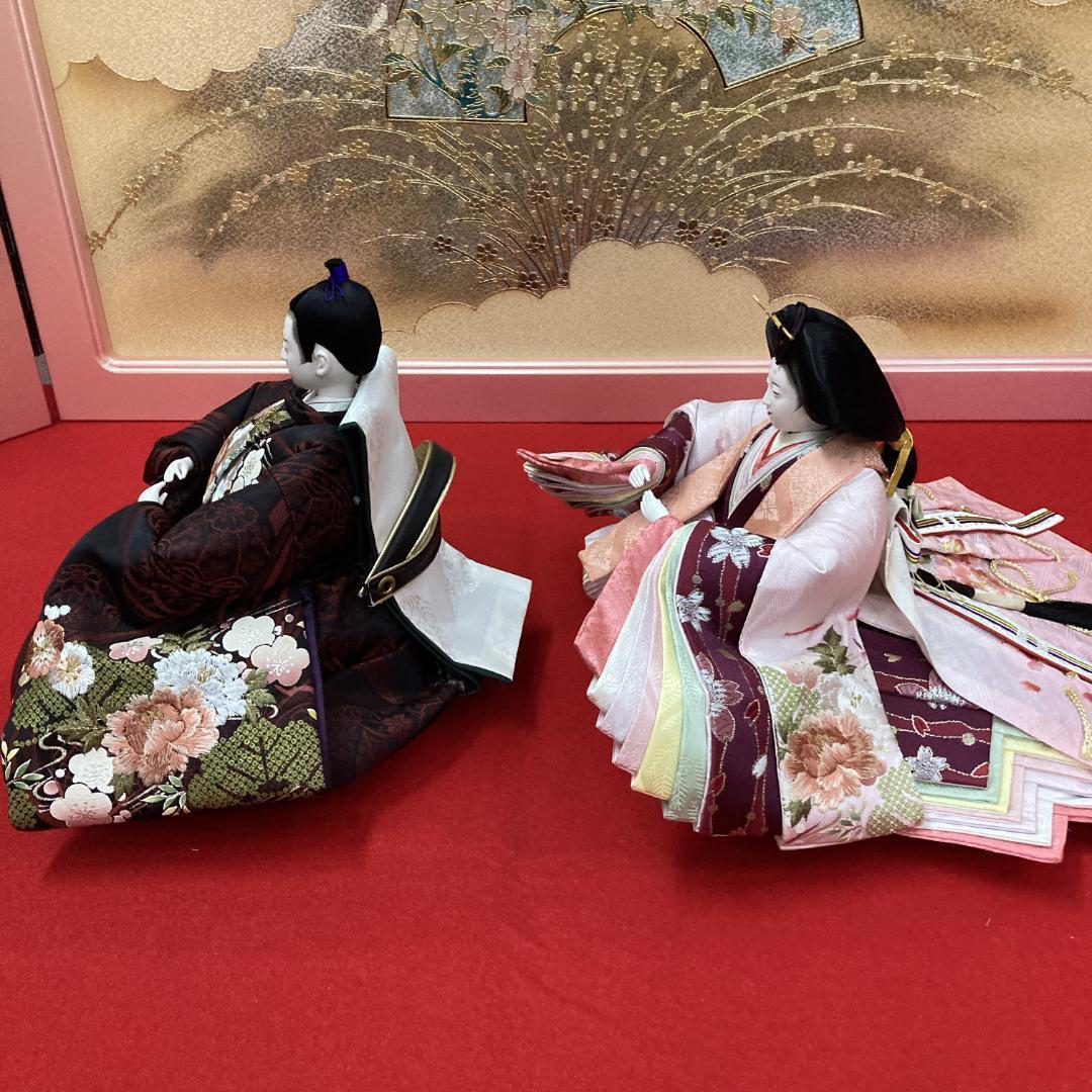 F4-7 訳あり特価　きれいな刺しゅう花柄衣裳　三五親王のみ