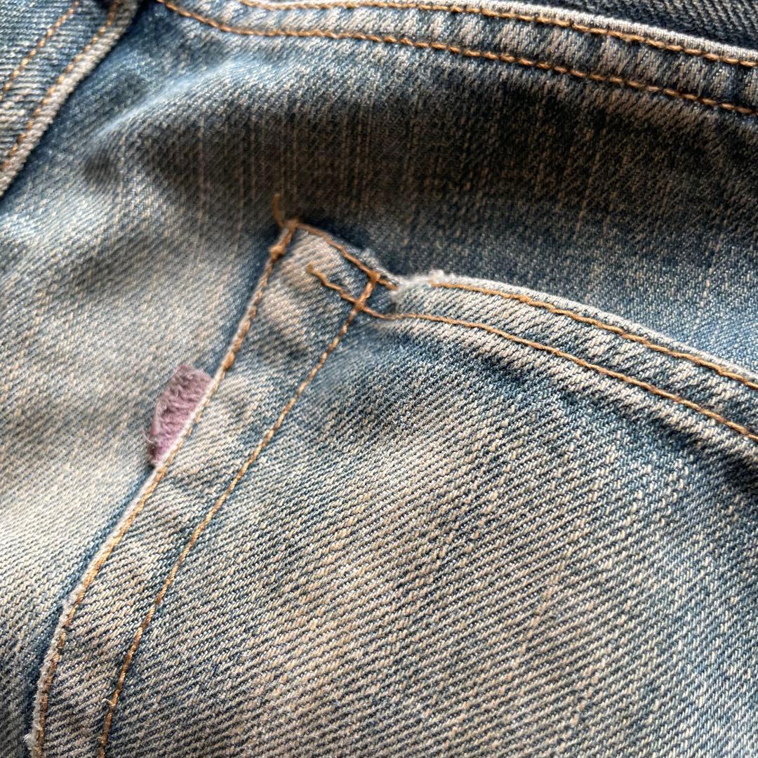 アディクトクローズ USED加工 デニム ジャンプスーツ オールインワン 34