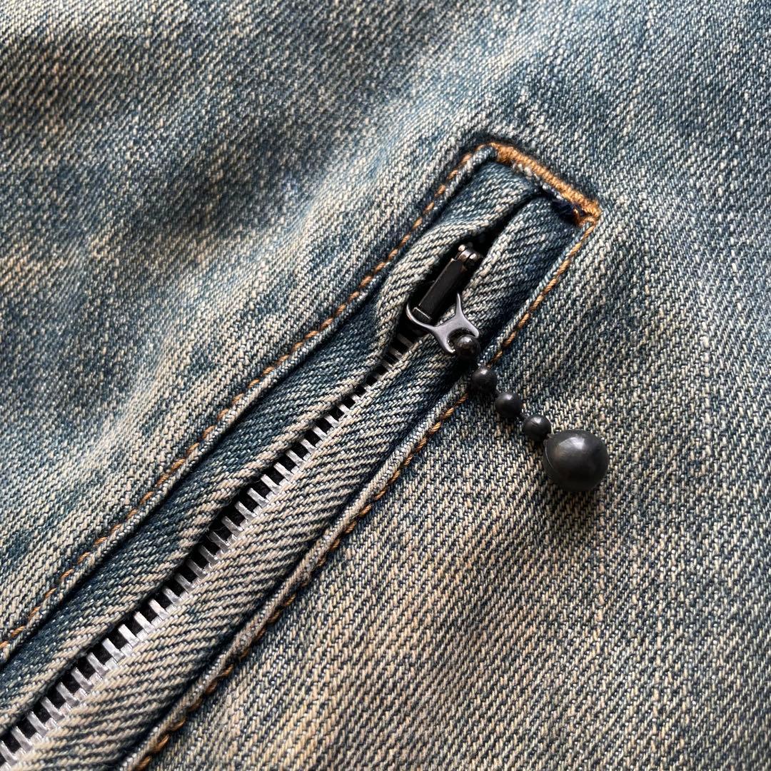 アディクトクローズ USED加工 デニム ジャンプスーツ オールインワン 34