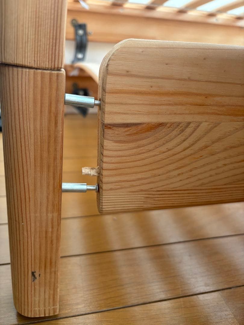 【直接引き取り限定】IKEA シングルベッド×2 マットレス・すのこ付き