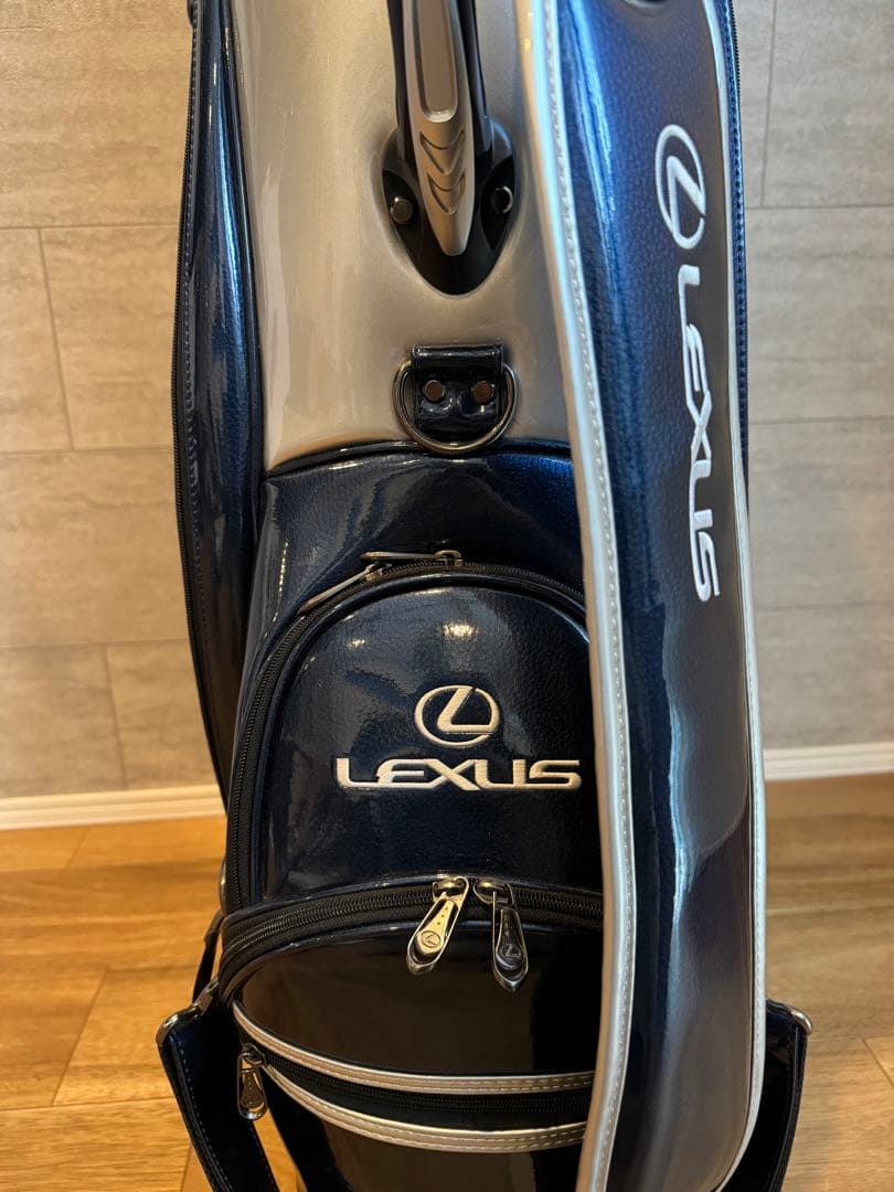 LEXUS ゴルフキャディバッグ ネイビー/シルバー