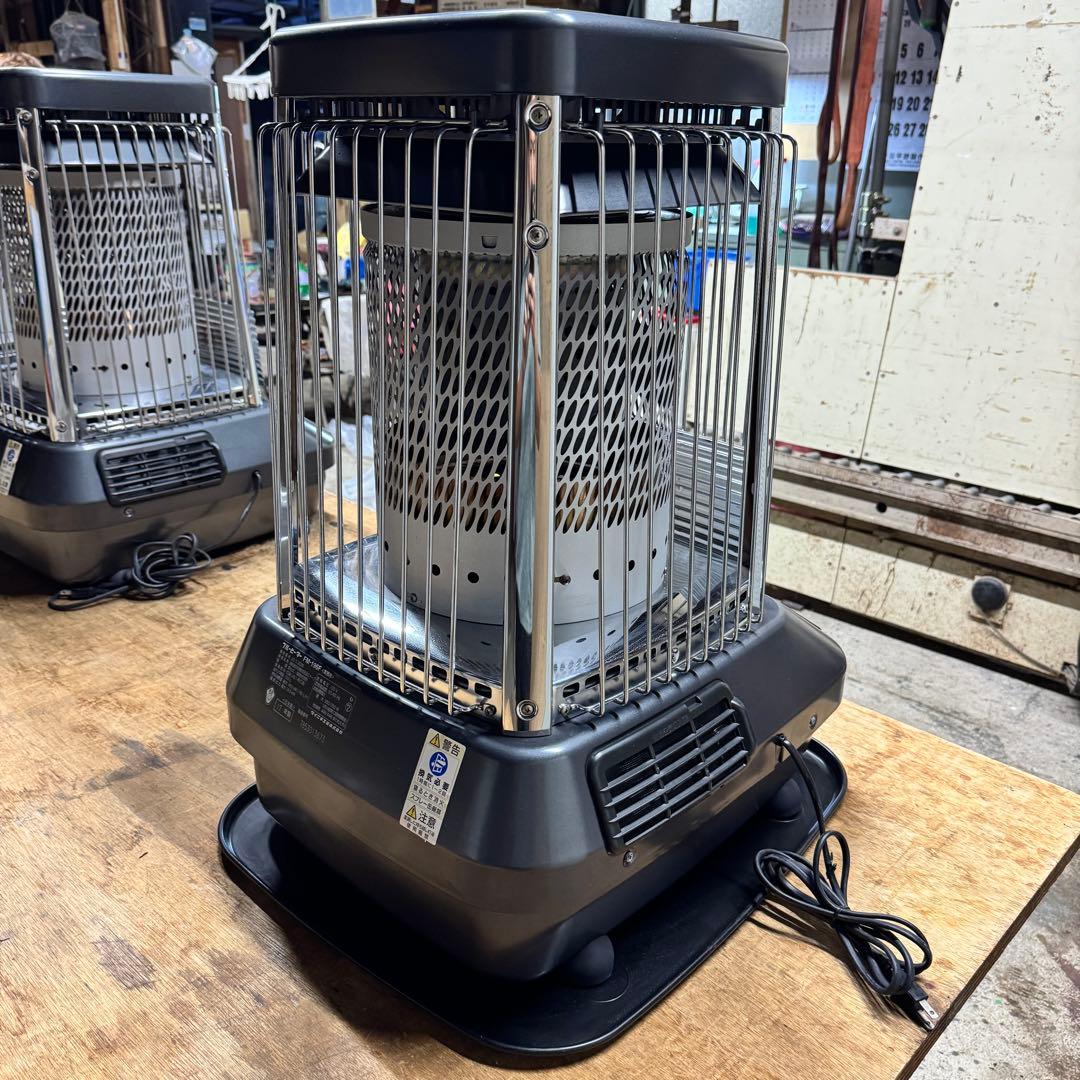 ①DAINICHI FM-196F ガスファンヒーター 円筒形 安全ガード付き