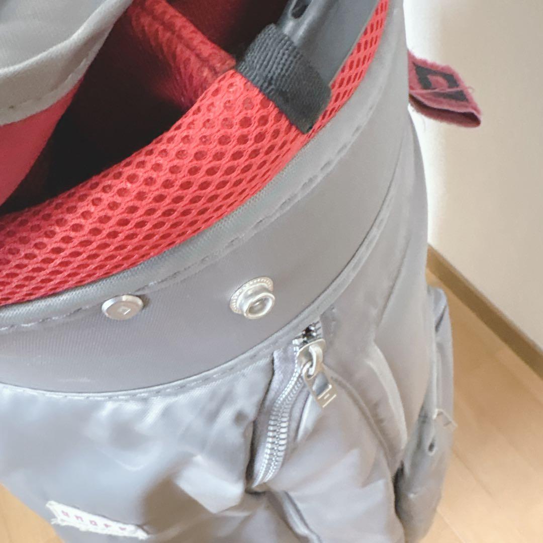 K417 onoff ライトグレー ハンドル付き キャディバッグ