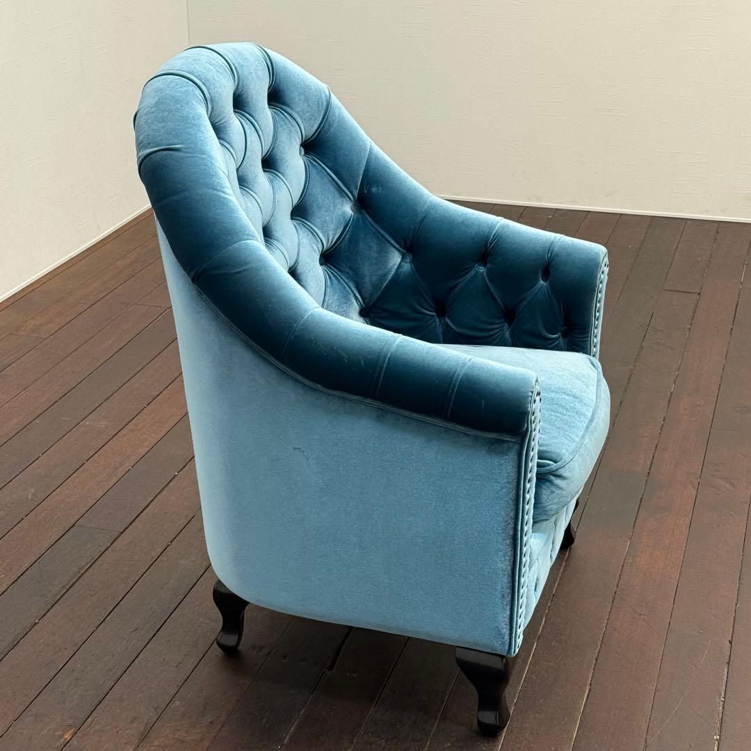 H112K55 VINCENT チェスターフィールド 1人掛けソファ