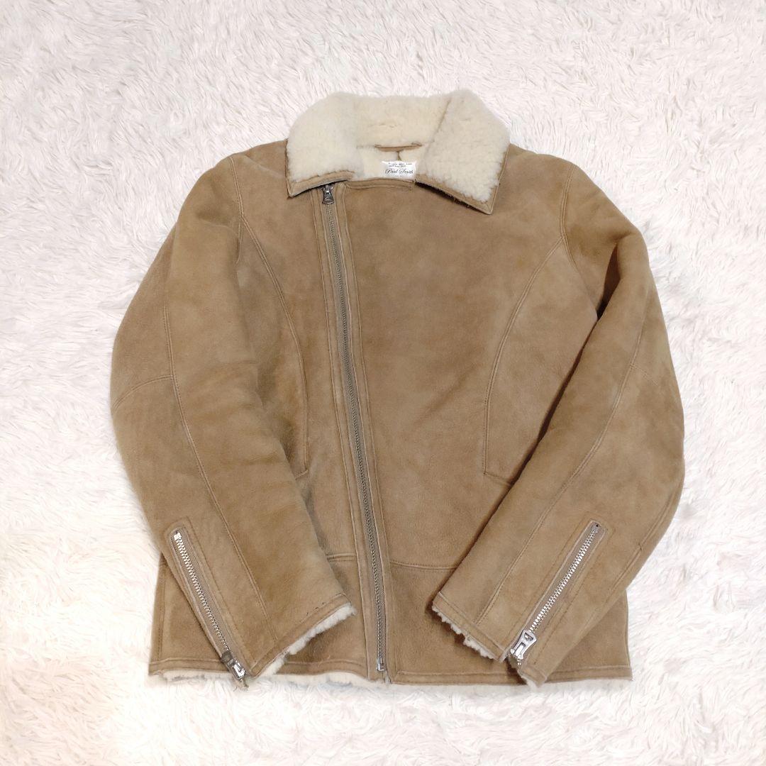 【モンブラン】リアルムートン ライダースジャケット S