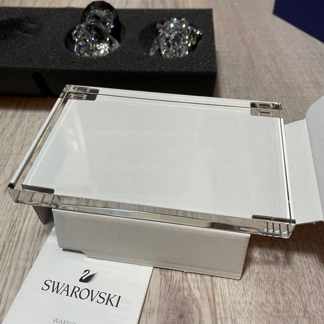 【近日処分】SWAROVSKI YOU & I クマ置物 結婚祝い プレゼント