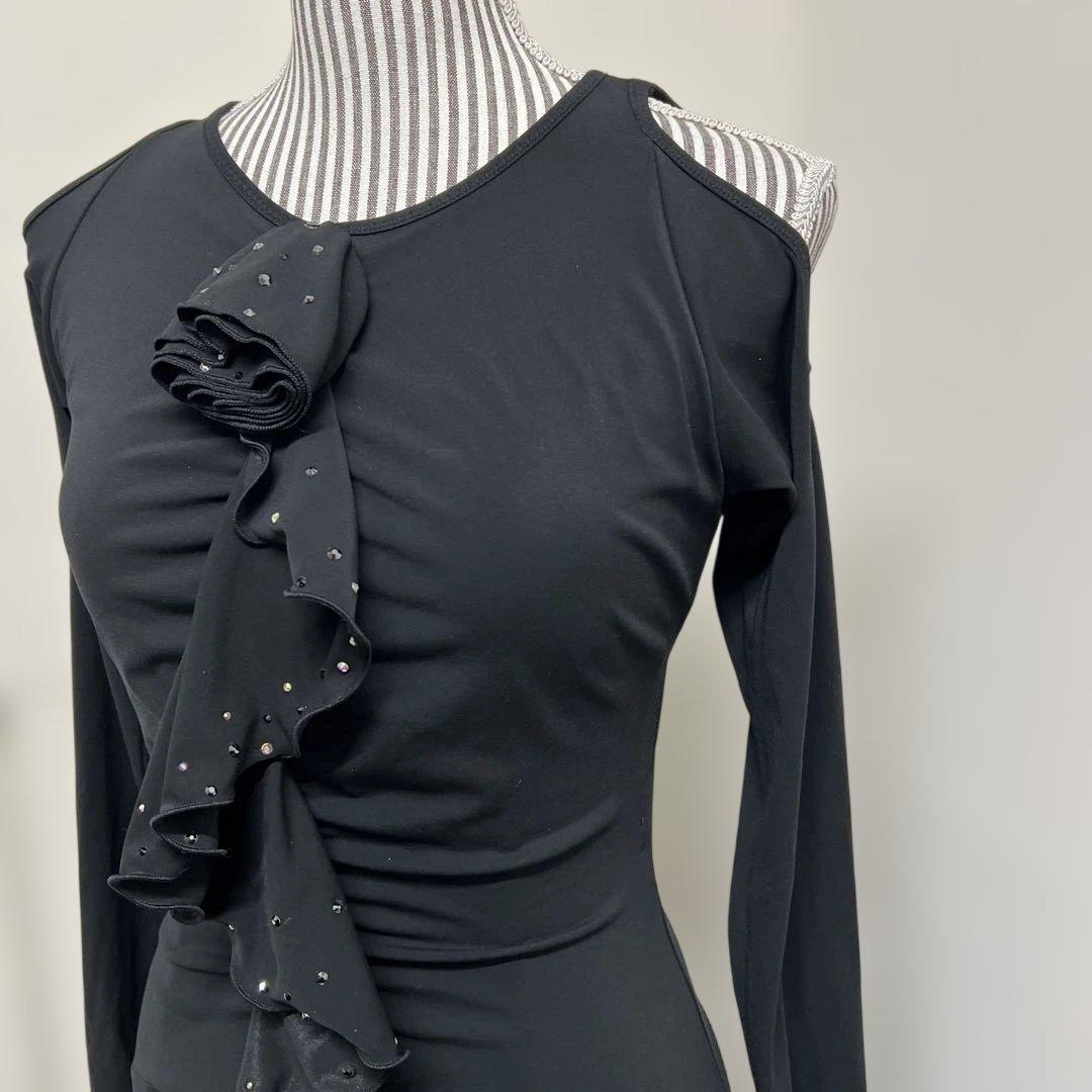 チャコット　社交ダンス　ブラックドレス　M