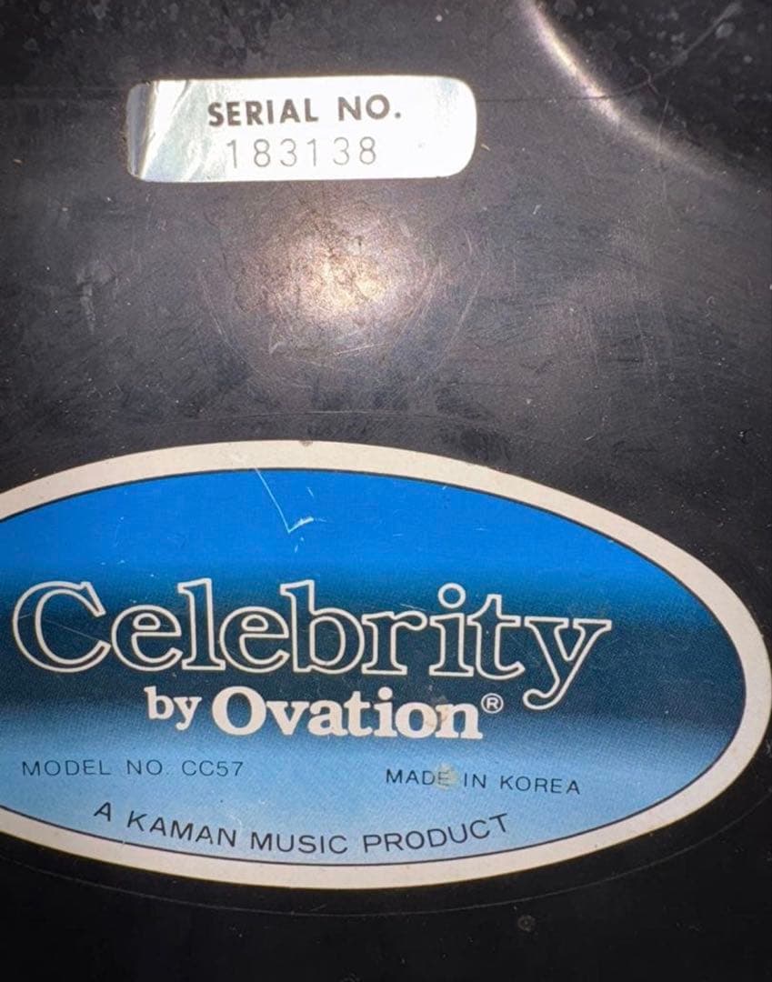良好！Celebrity by Ovation CC57 エレアコギター　格安で