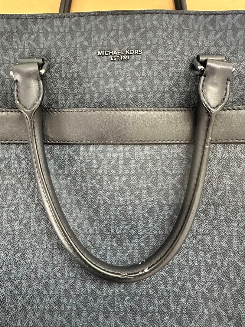 MICHAEL KORS ダークブルー トートバッグ