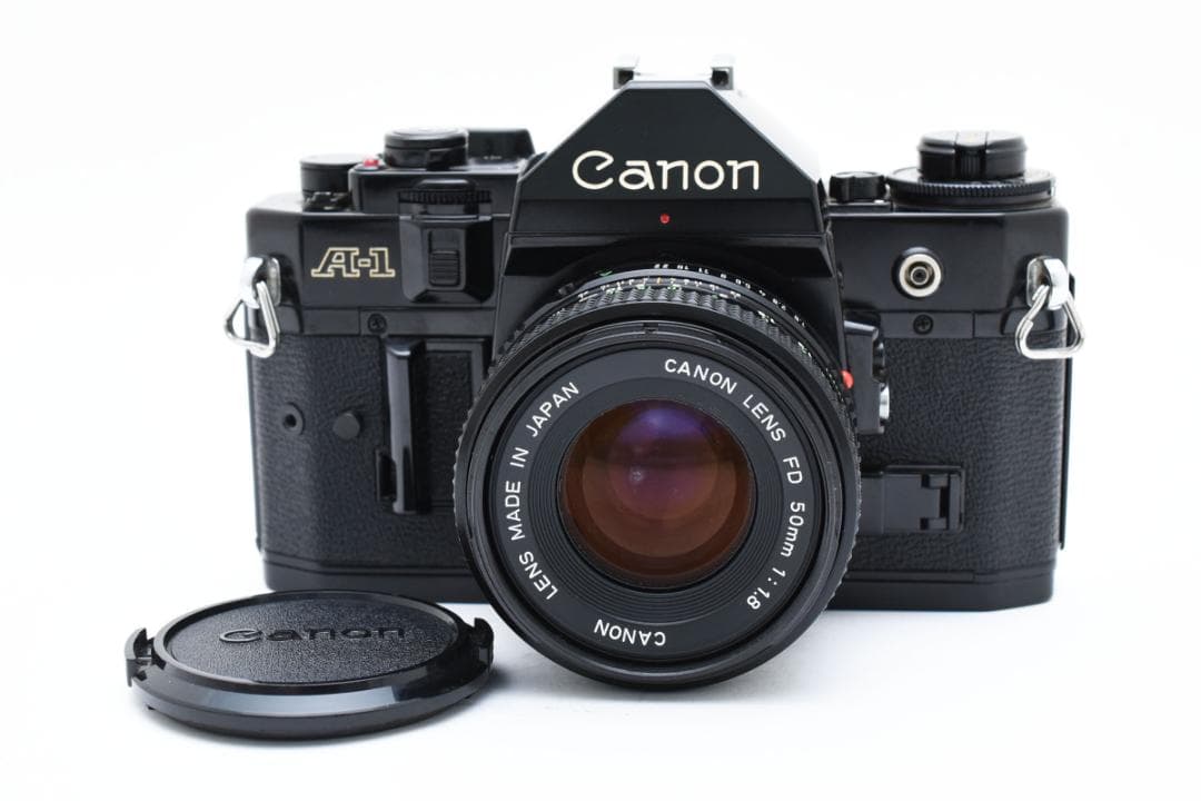 フィルムカメラ Canon A-1 Black + New FD 50mm f1.8
