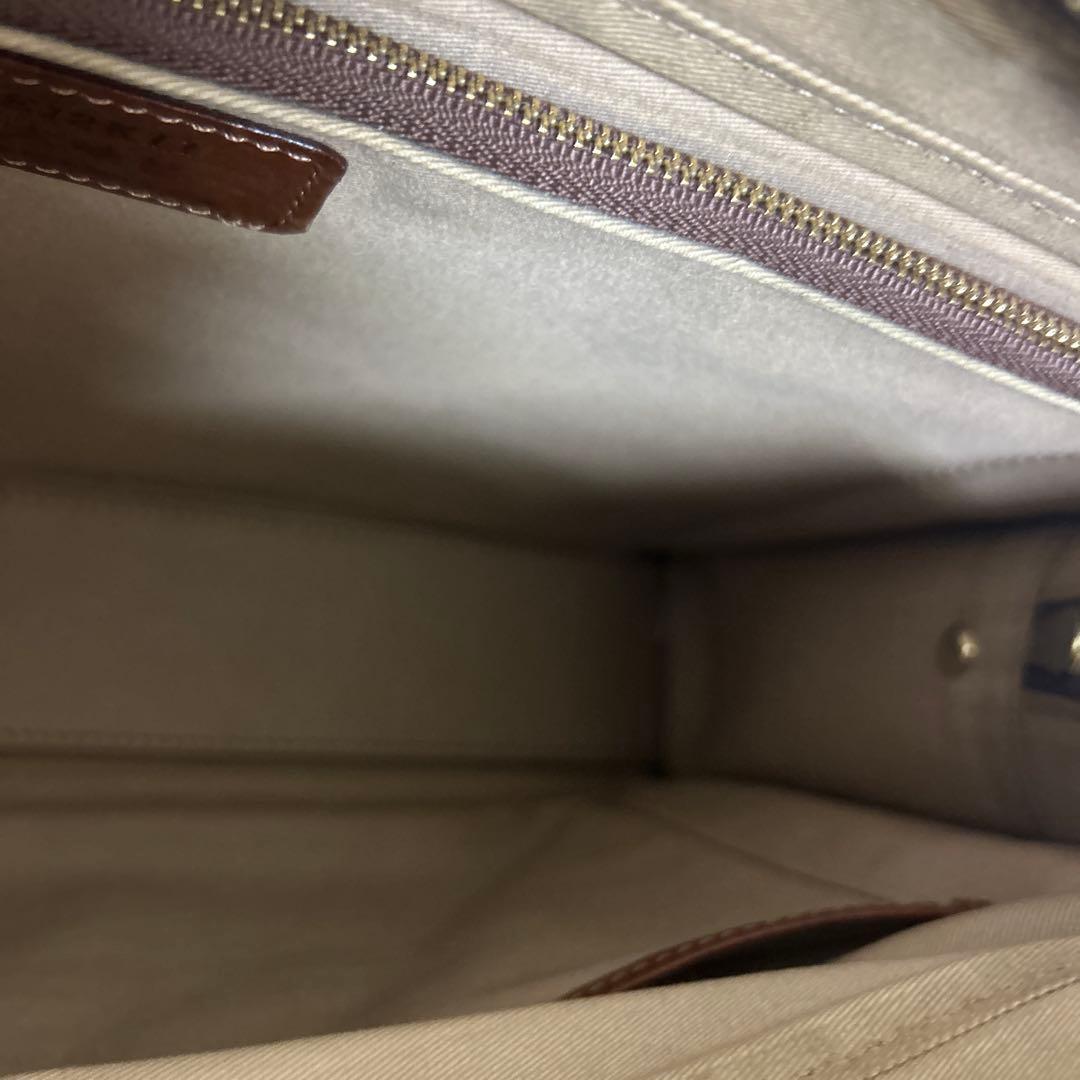 大峡製鞄　おおばせいほう　ビジネスバッグ　ブリーフケース　A4収納可能　ブラウン