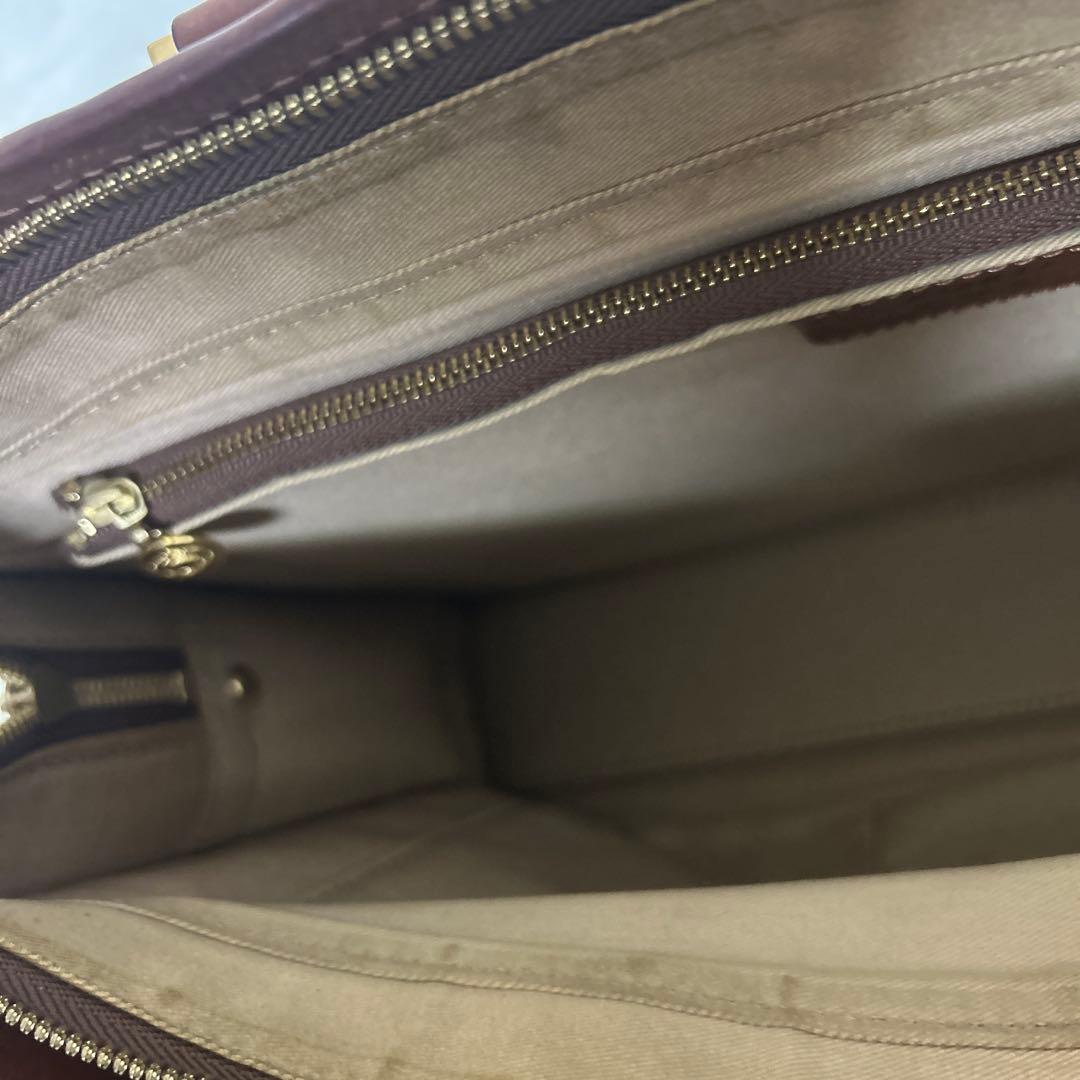 大峡製鞄　おおばせいほう　ビジネスバッグ　ブリーフケース　A4収納可能　ブラウン