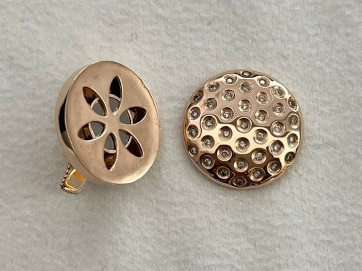 金が高い今❗️ゴルフマーカー K10PGダイヤモンド0.38ctワンオフ