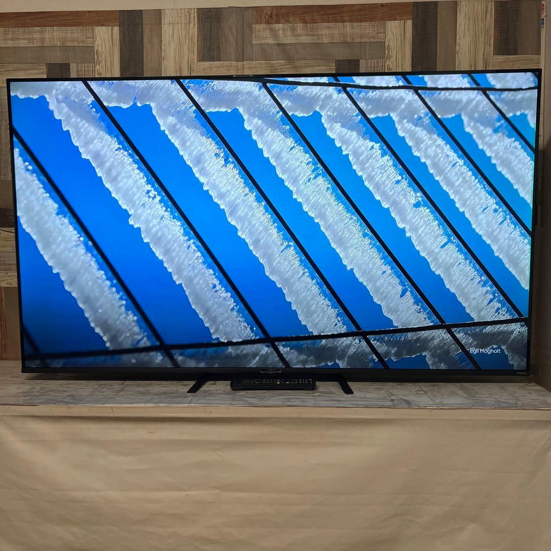 即日受渡❣️全国送料込アイリスオーヤマ65型4K液晶テレビベゼルレスWチューナー