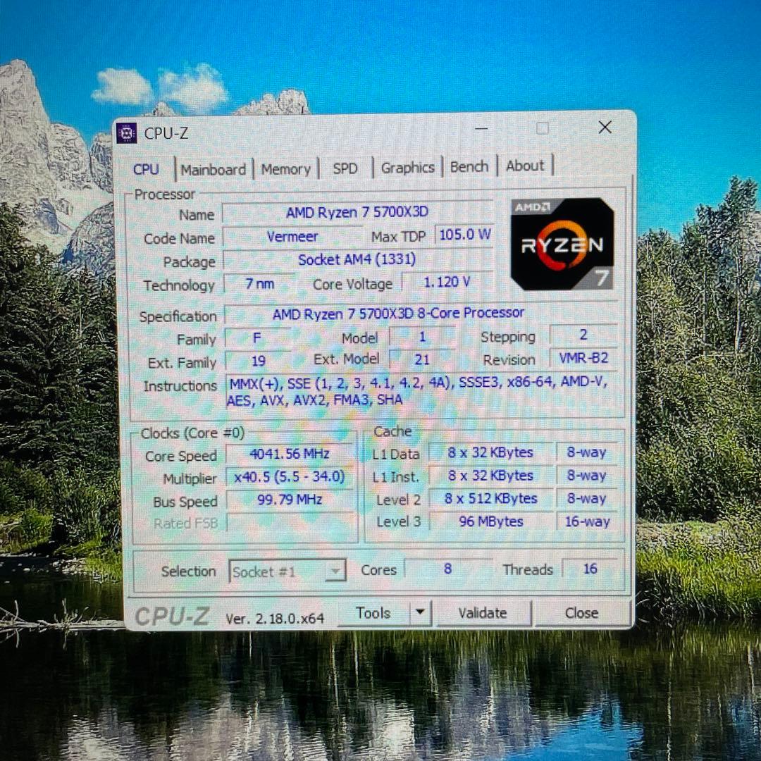 自作PC ryzen7 5700X3D RTX4060ti