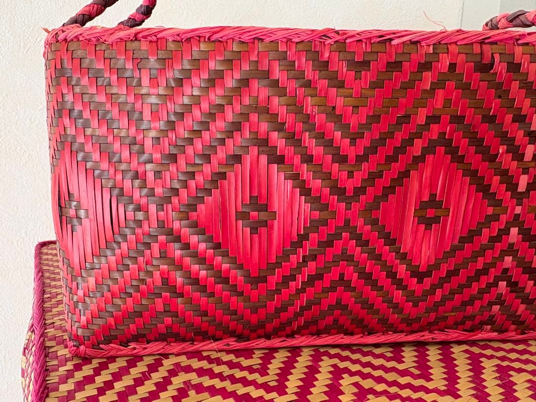 ピンク系収納ボックス２点セット ソカシ かごバスケット インテリア