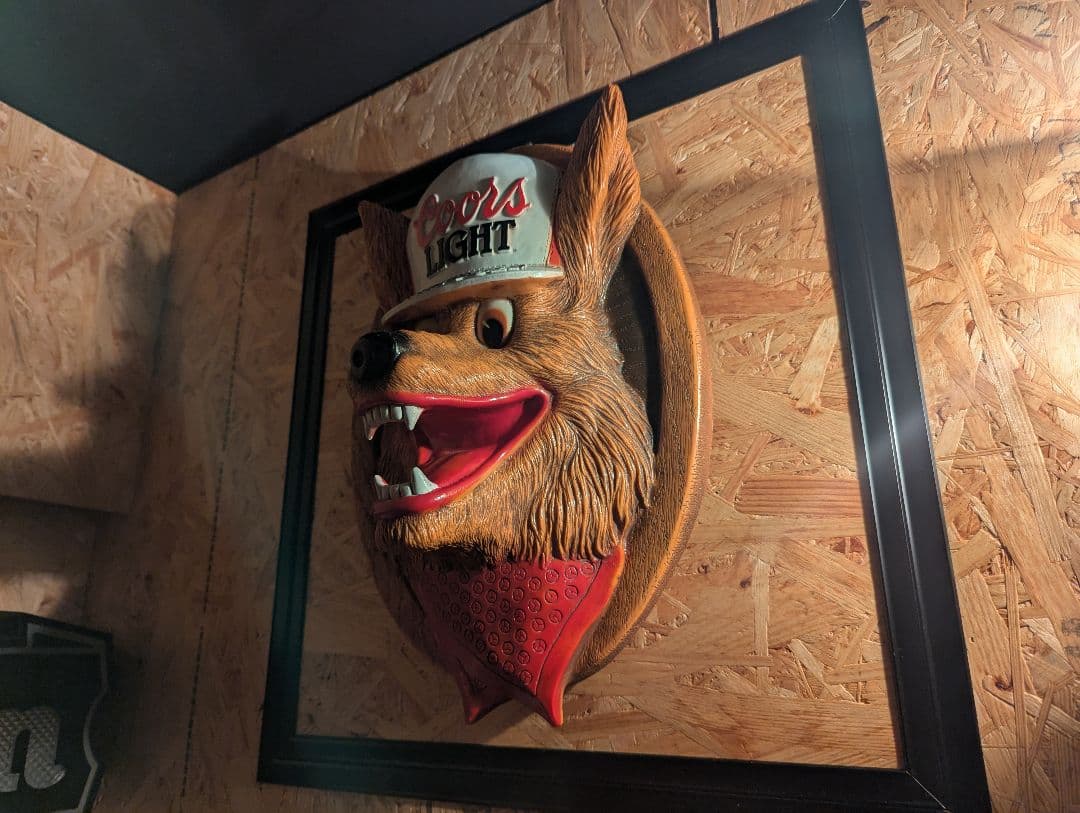 希少　Coors クアーズ ウルフサイン 　ビンテージ　アドバタイジング　看板