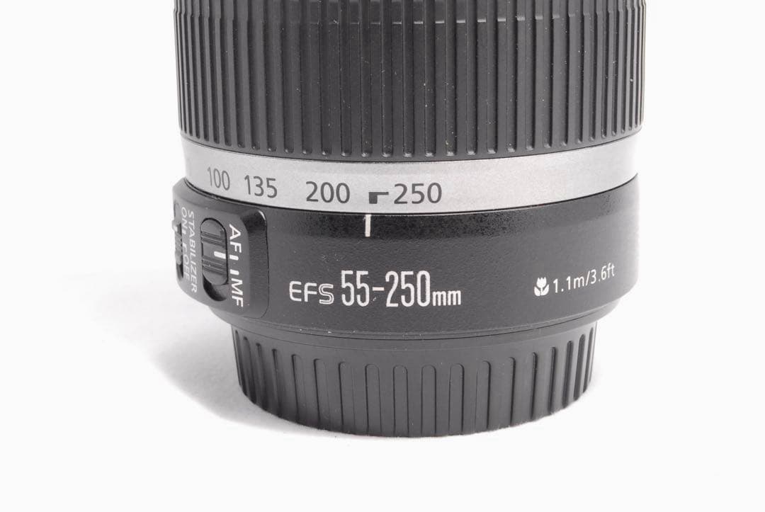 美品✨イベントに✨Canon EF-S 55-250mm IS 望遠レンズ