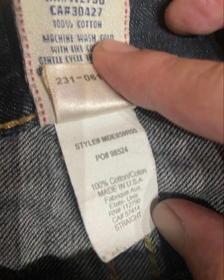 正規品True Religion ストレートデニム スケーター swag