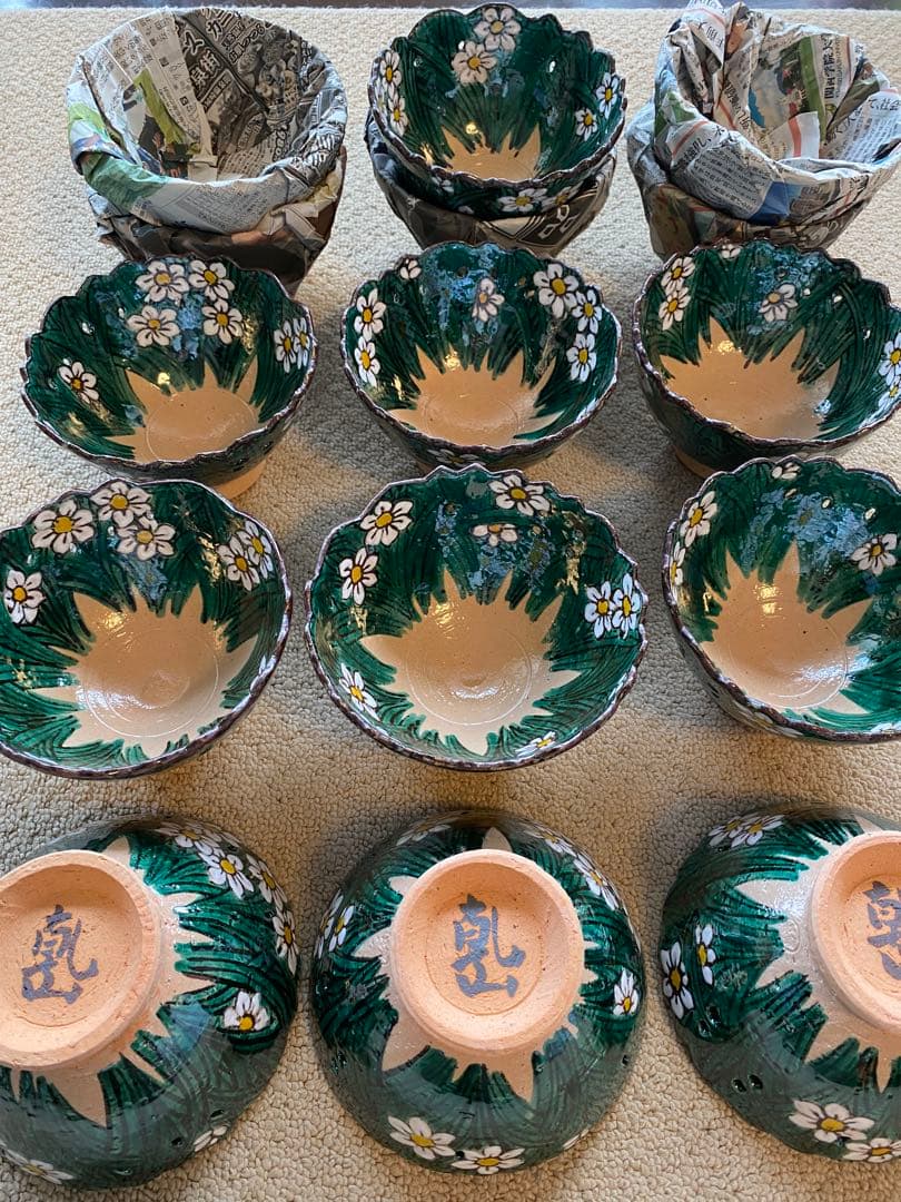 乾山写　水仙向付15客　清水焼 チロンマ