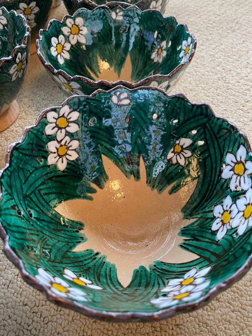 乾山写　水仙向付15客　清水焼 チロンマ