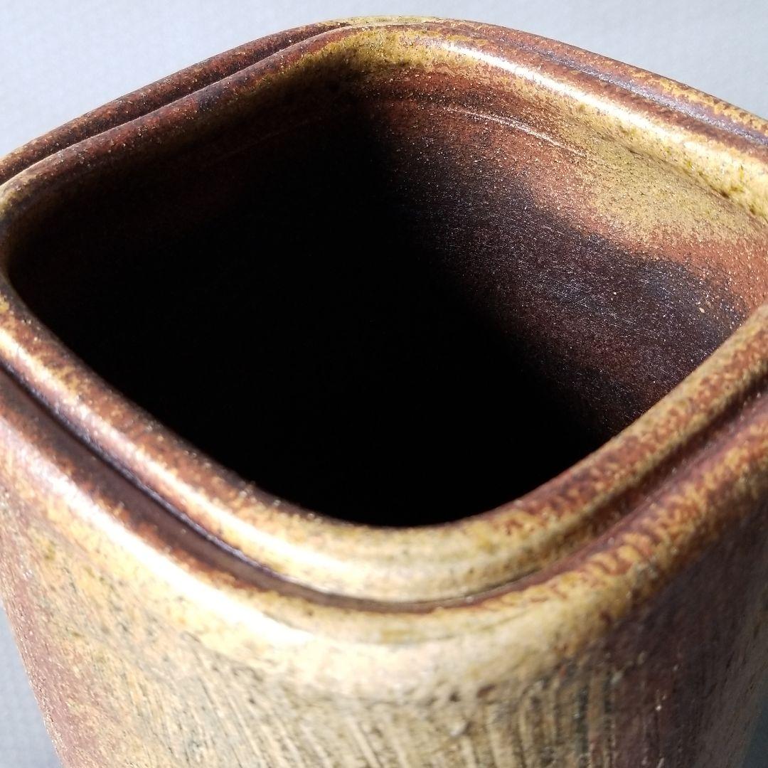 信楽焼 傘立て 灰釉クシ目 高さ４４cm