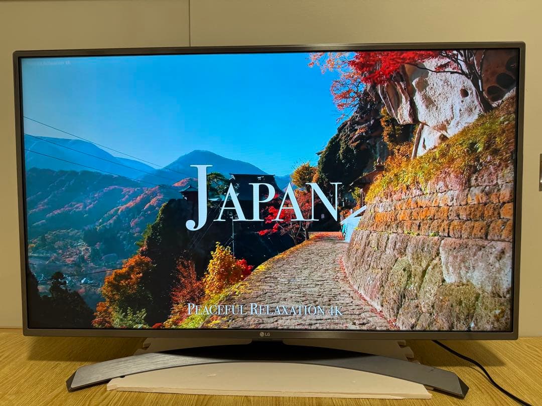 美品LG 43UJ6500 43 インチ　2017年製　⭕️ 4Kネット動画テレビ
