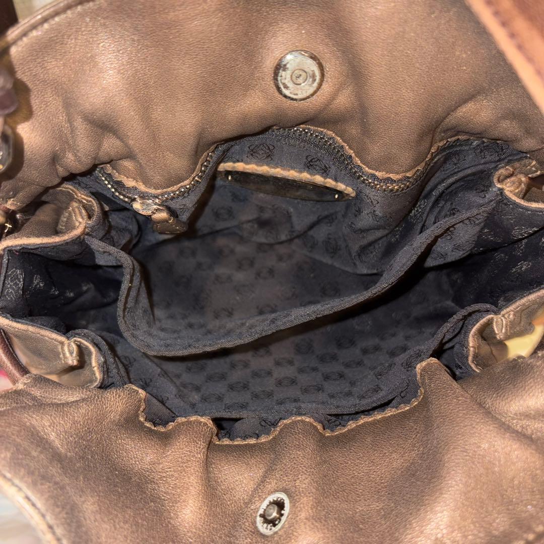 【2/12削除予定】 LOEWE ブラウンショルダーバッグ フリンジ付き