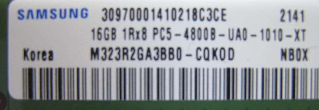 【値下げ】デスクトップ用メモリ　DDR5-4800 16GB x 2