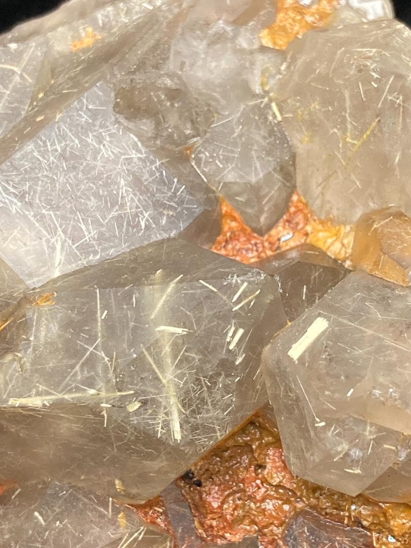 ゴールドルチル スモーキーゴールドルチルクォーツ 原石 クラスター 天然石