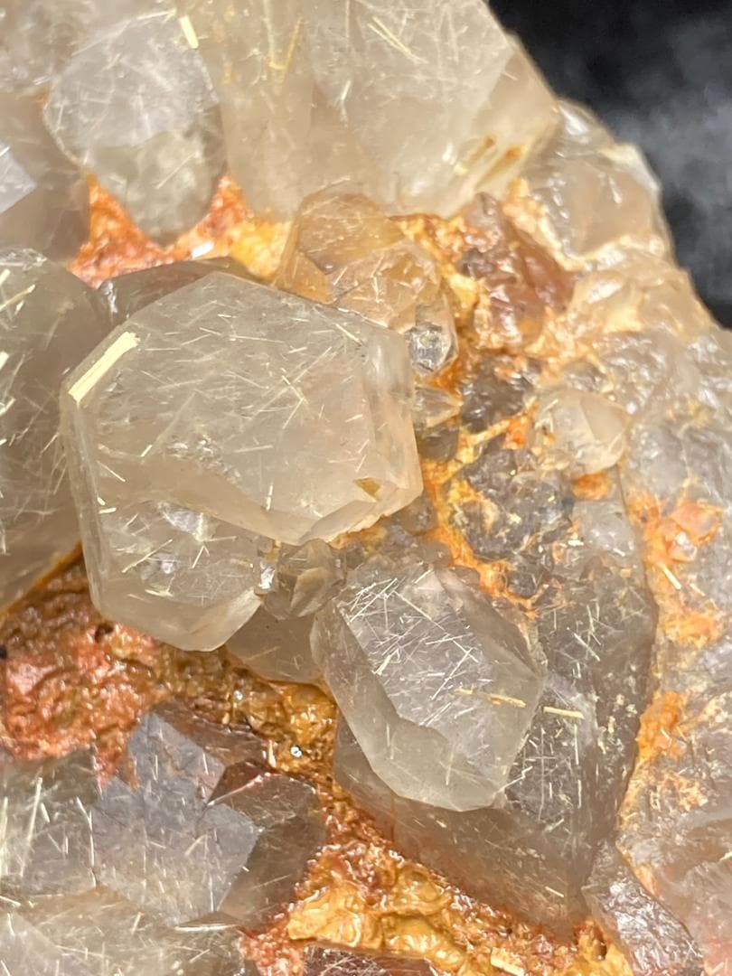 ゴールドルチル スモーキーゴールドルチルクォーツ 原石 クラスター 天然石