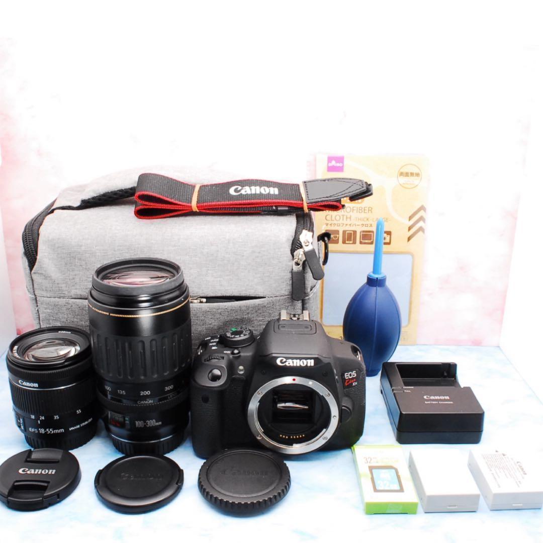 ★キャノン Kiss X7i★超望遠＆高性能★一眼レフカメラ★バッグ付♪
