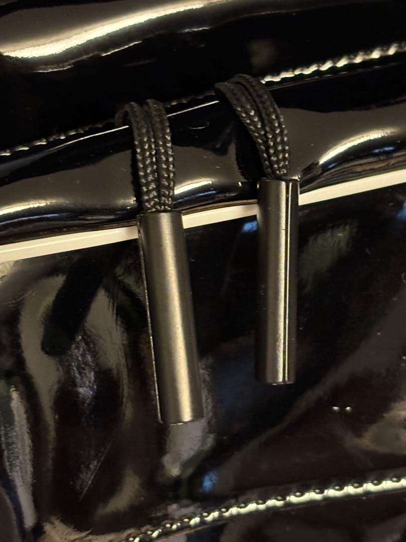 ミニクーパー/2way/ボストンバッグ/エナメル/ショルダー/ブラック/未使用