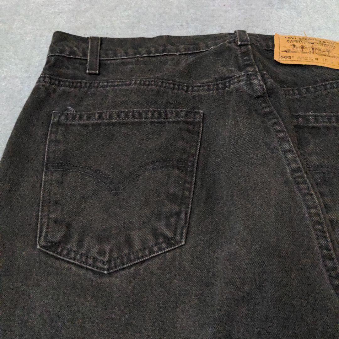 USA製 古着 Levi's 505 ブラック デニム W36 L30