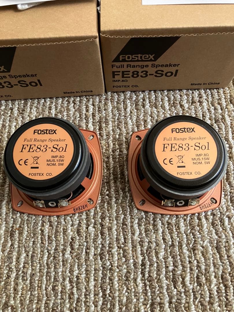 Fostex FE83-Sol フルレンジスピーカー2本　新品同様　おまけ付き
