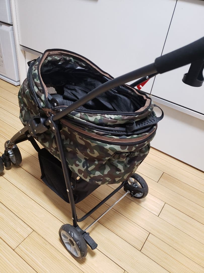 犬用　ペットカート　迷彩柄