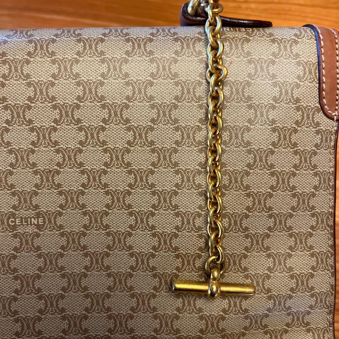 セリーヌ CELINE マカダム柄 ハンドバッグ