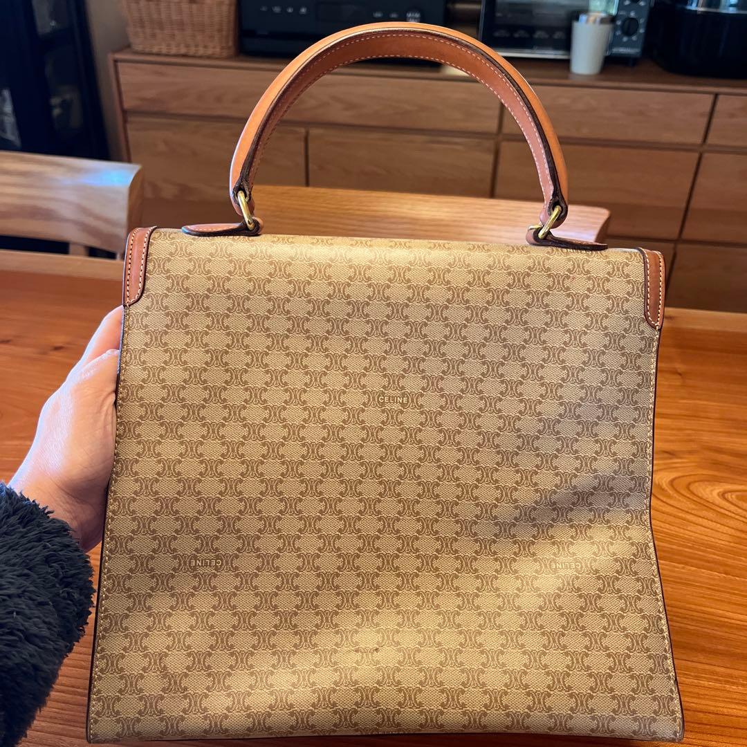 セリーヌ CELINE マカダム柄 ハンドバッグ