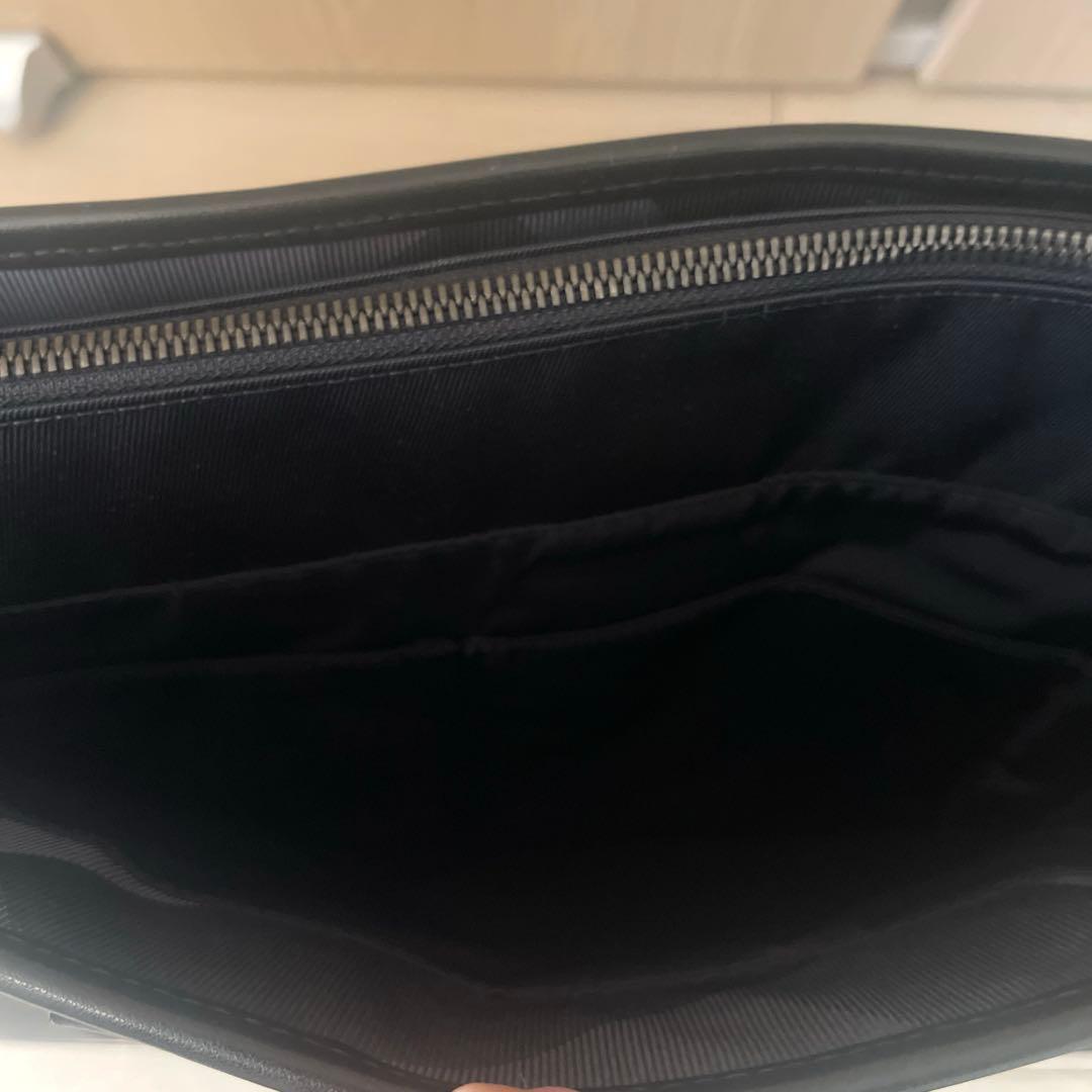 【美品】Burberry BLACK LABELビジネスバッグ 黒 ショルダー有