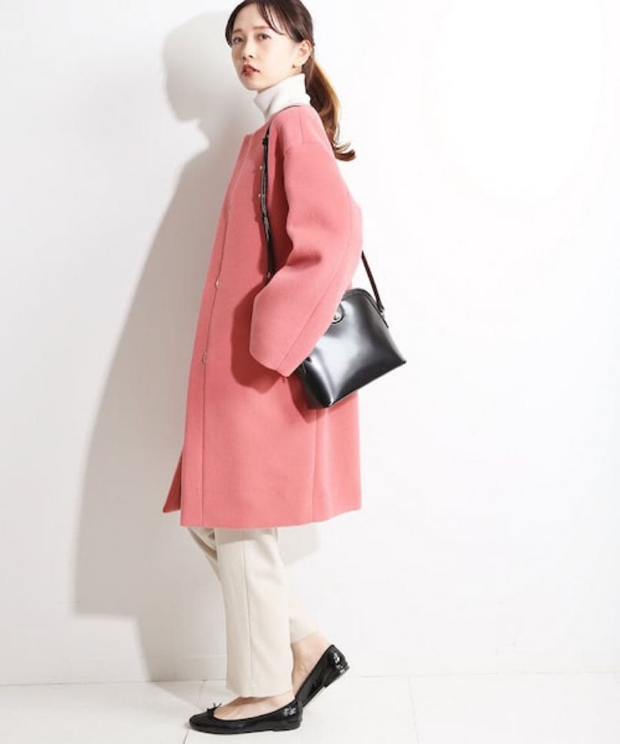 JASMINE【新品】イエナノーカラーコート ピンク 38