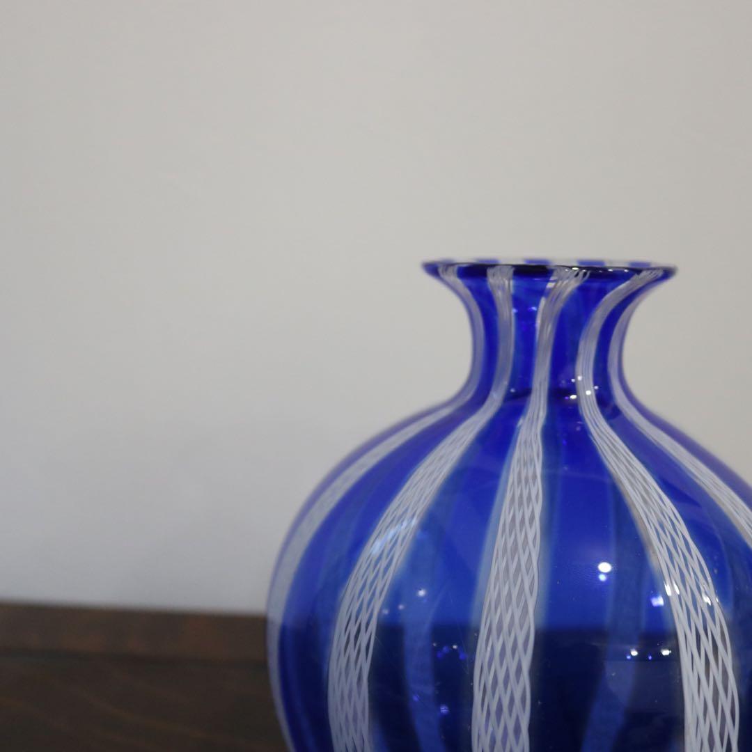 【MURANO】ムラーノ 花瓶 フラワーベース　ヴェネチアングラス　ガラス工芸