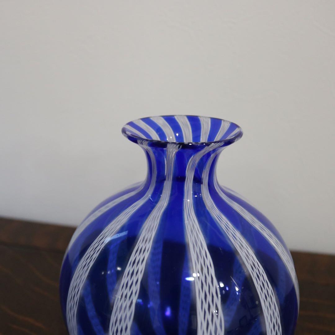 【MURANO】ムラーノ 花瓶 フラワーベース　ヴェネチアングラス　ガラス工芸