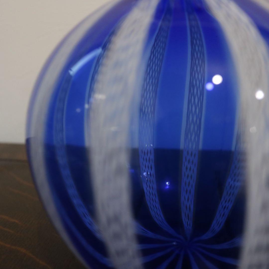 【MURANO】ムラーノ 花瓶 フラワーベース　ヴェネチアングラス　ガラス工芸